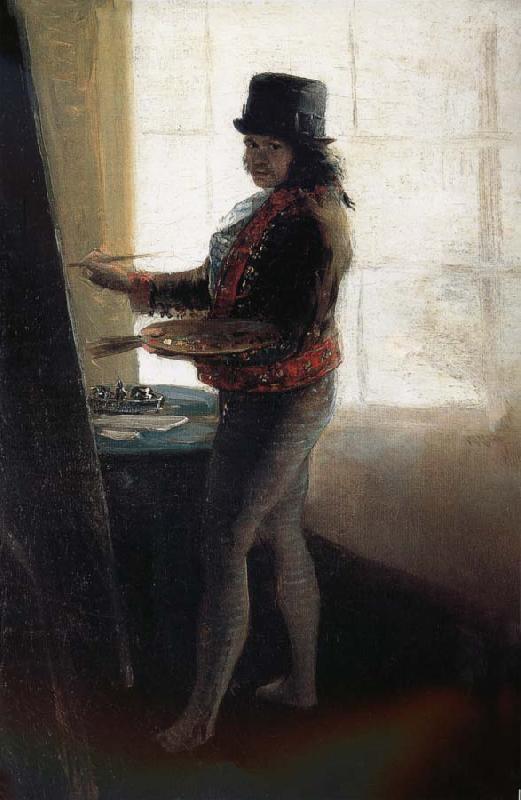 Francisco Goya Self-portrait in the Studio oil painting image